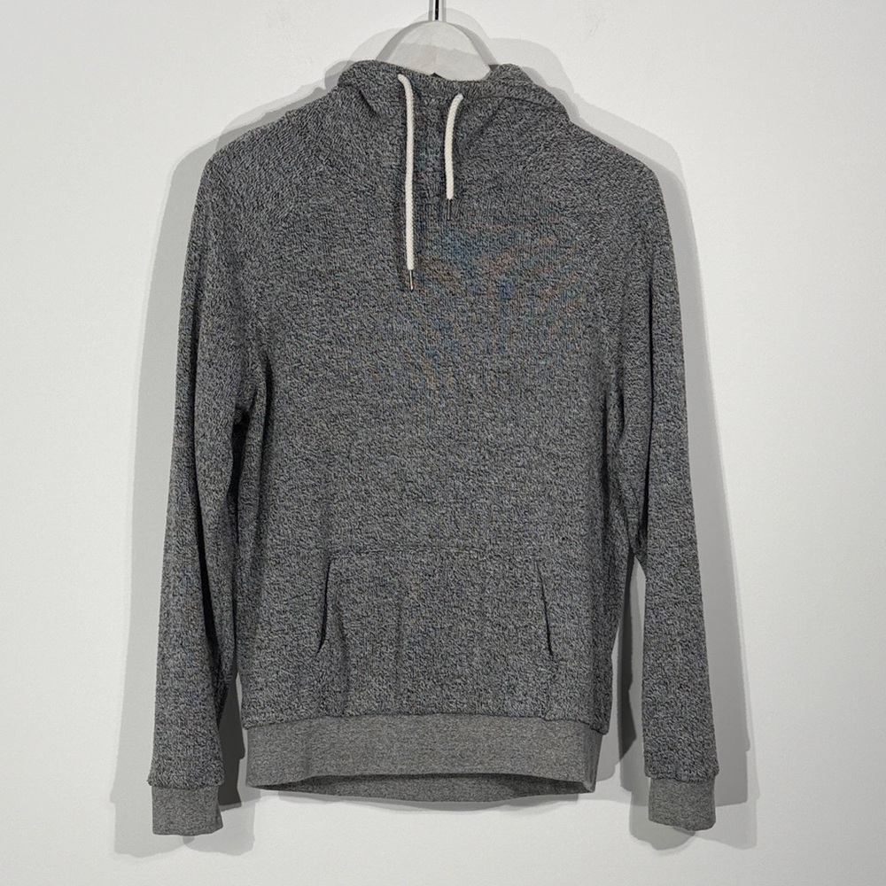 Garage Gray Hooded Pullover Sweatshirt, Size L